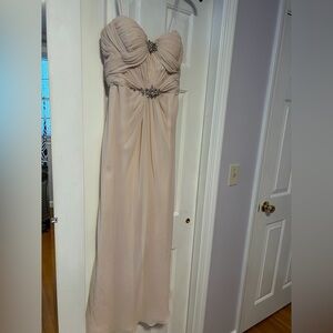 Elegant Cream Evening Gown